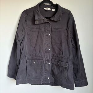 L.L. Bean Charcoal Grey Utility Field Barn Work Jacket